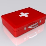 Red first aid box