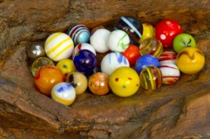 bowl of marbles