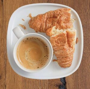 95p Coffee and croissant Ikea