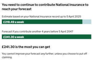 New state pension forecast 2026