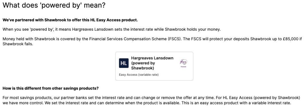 HGL Cash ISA Shawbrook