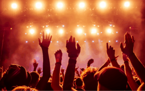 Concert crowd