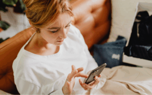 Woman on mobile phone
