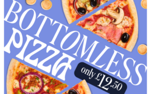 £12.50 bottomless pizza and doughballs